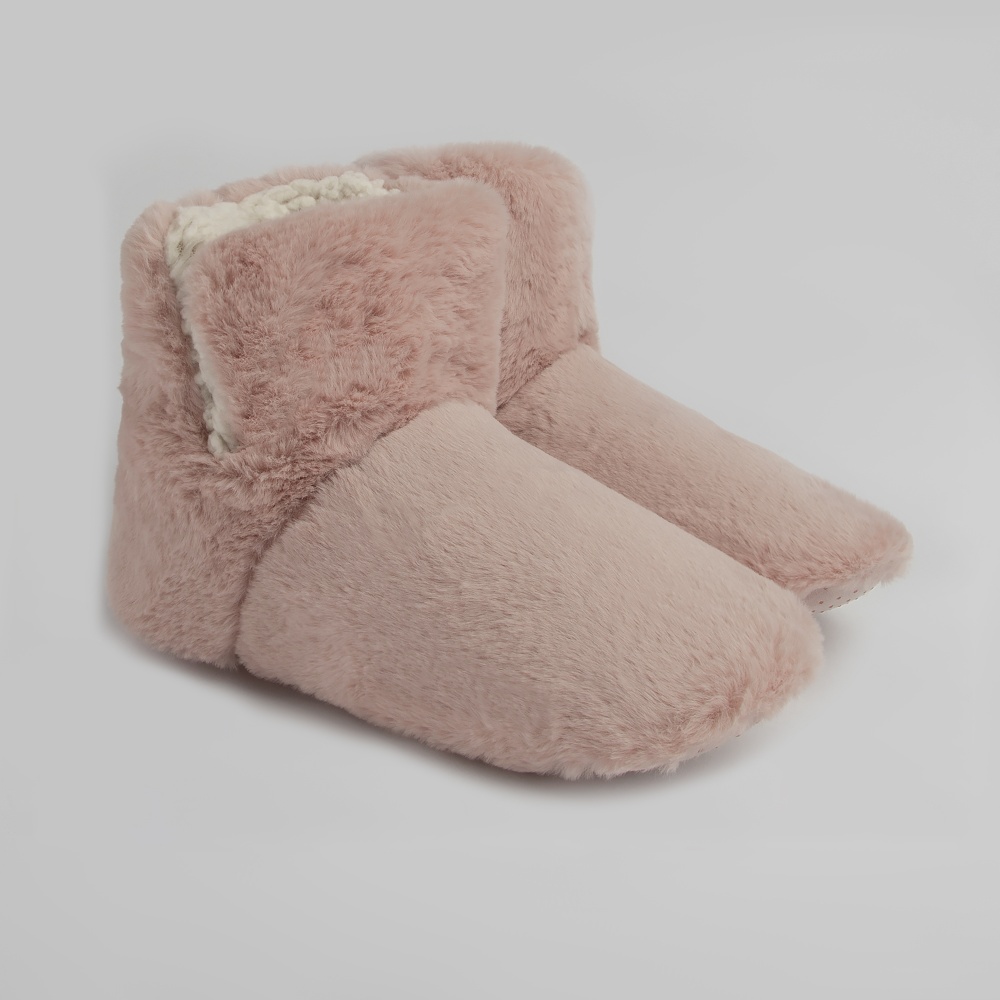 Капці домашні Twins хутрянi з розрiзом р.40 темно-рожевий