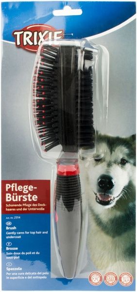 Расческа-щетка TRIXIE двойная 6х24 см 2314