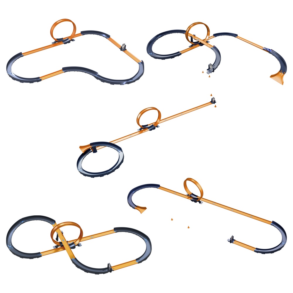 Трек Hot Wheels з машинкою 1:64 на радіокеруванні «Виклик швидкості» 1:64 HXX45