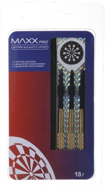 Дротики для дартсу MaxxPro латунні 3 шт. 