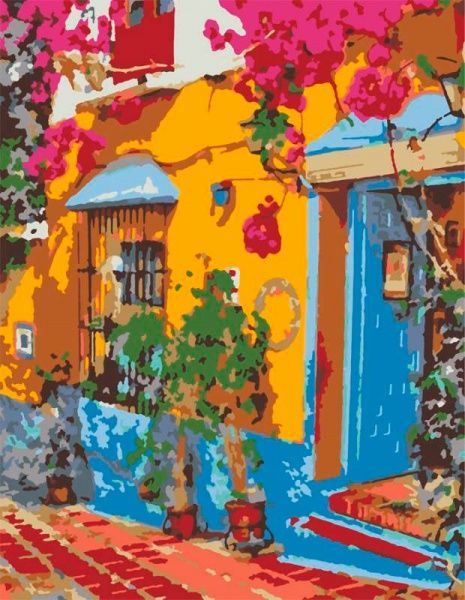 Картина по номерам стандарт акриловая живопись по номерам Ресторан в Испании Rosa Start 