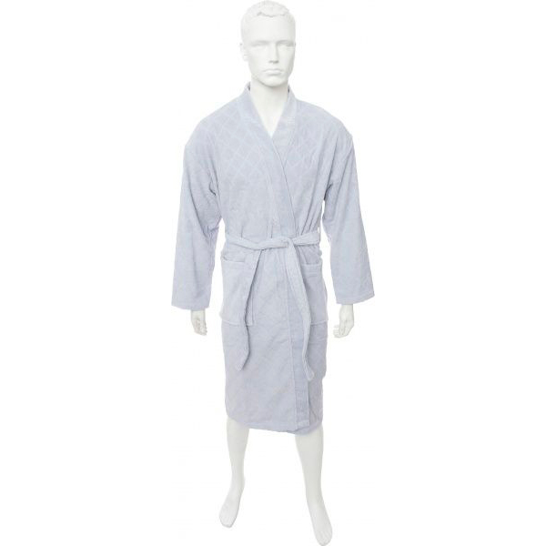 Халат мужской Durutex Velour р. XL серебряный 