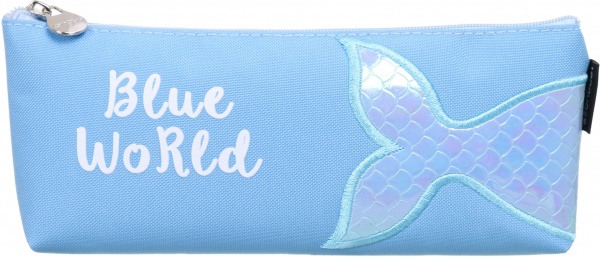 Пенал шкільний Blue world 20х8х4 см в асортименті