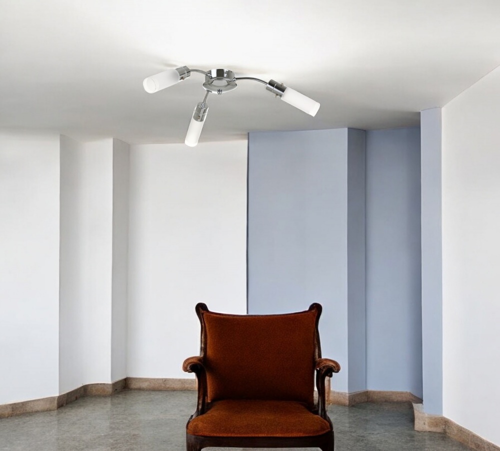 Світильник стельовий Accento lighting Camellia 3x40 Вт E14 хром ALPL-BL19230-3