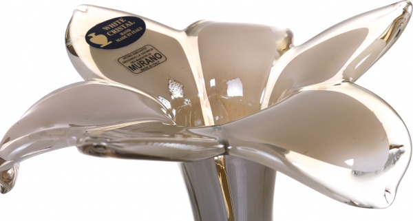 Подсвечник FLOWER GIG 6PT GREY White cristal