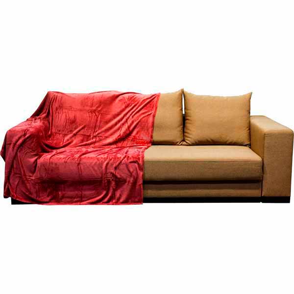 Плед La Nuit Basic bordo 160x200 см