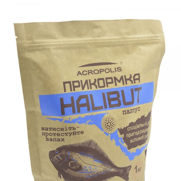 Прикормка Acropolis Halibut 1000 г палтус