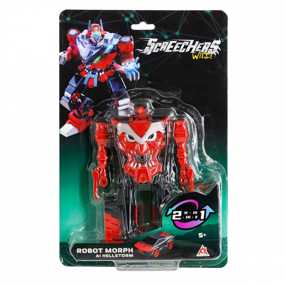 Робот-трансформер Alpha Group Screechers Wild! S5 Хелшторм 1:32 EU686152