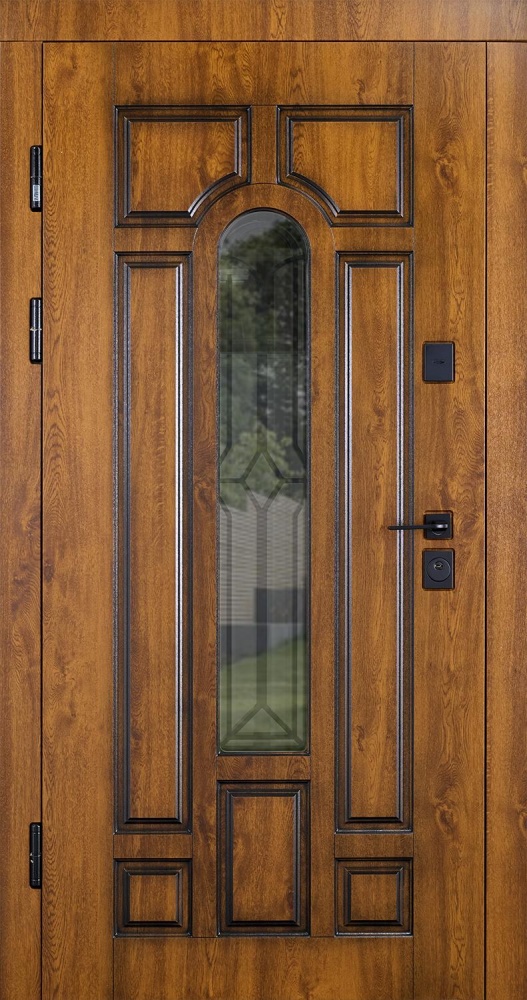 Дверь входная Abwehr MG3 (487+487)(Vс)(СПЗ)(К55) 096L(ЗД+РТ)+(ЗД) NEW дуб золотой 2050x960 мм левая