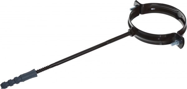 Кронштейн трубы металлический Сяйво L=220 мм D=100 мм коричневый 