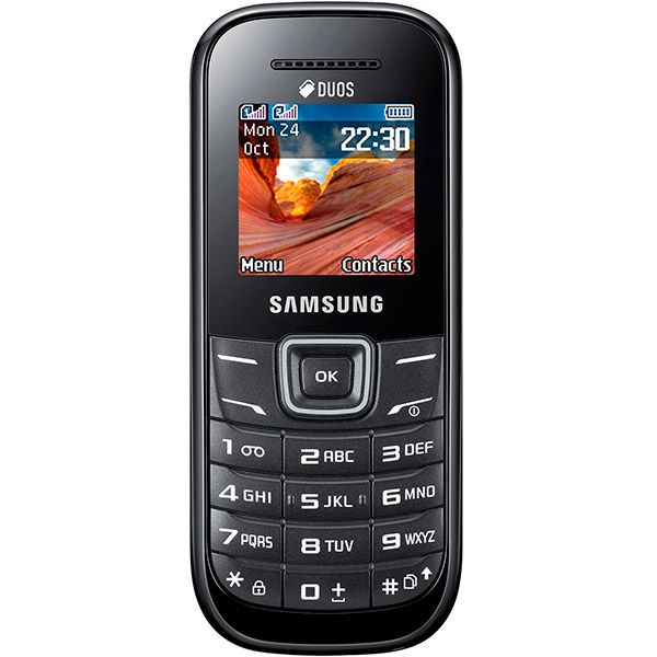Телефон мобільний Samsung E1202 black