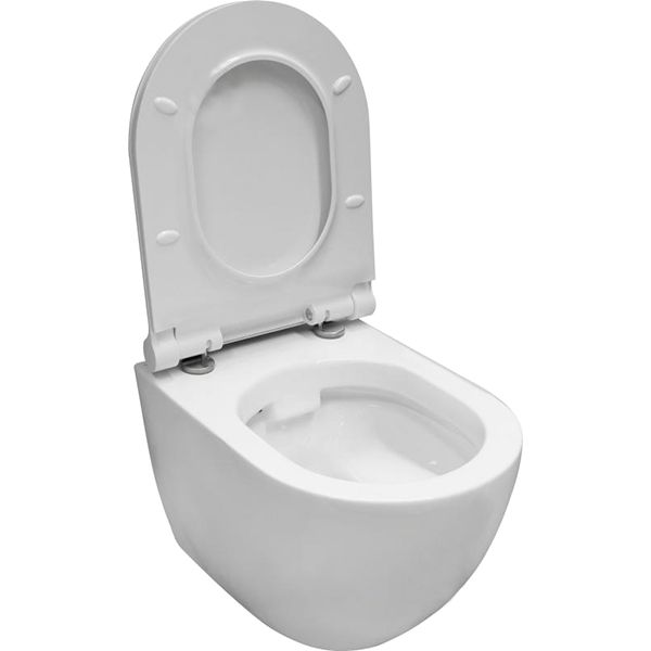 Унитаз подвесной Ego Pride Rimless с сиденьем S/C Slim