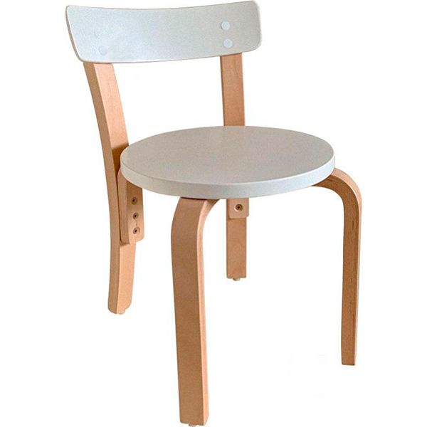 Стільчик для дітей бук/білий