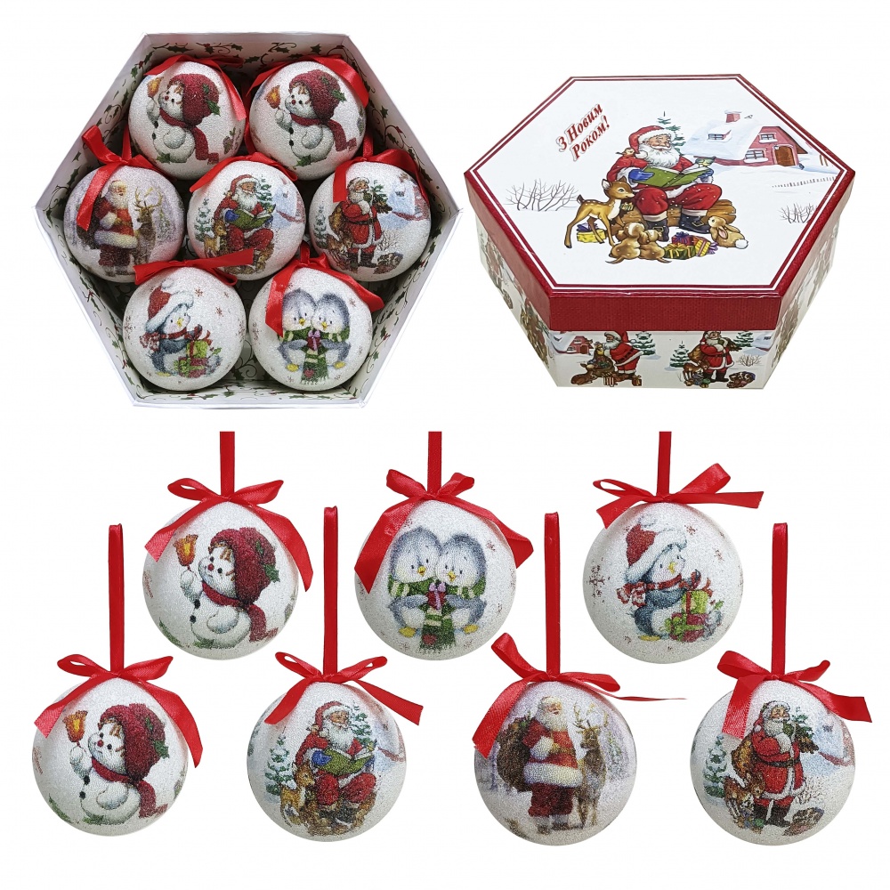 Набор шаров Персонажи (299-639) d 75 мм 7 шт./уп.