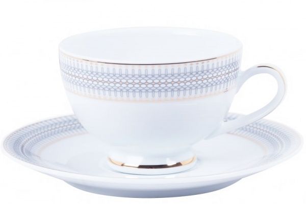 Чашка для кави з блюдцем Sauri 80 мл DPL