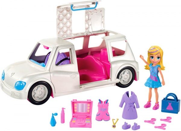 Игровой набор Polly Pocket Полли с транспортом