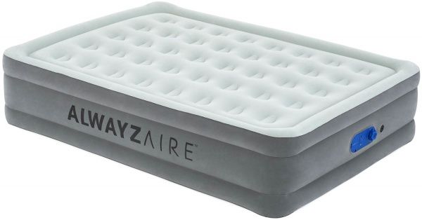Матрас надувной Bestway Queen со встроенным двойным электронасосом 203х152 см серый