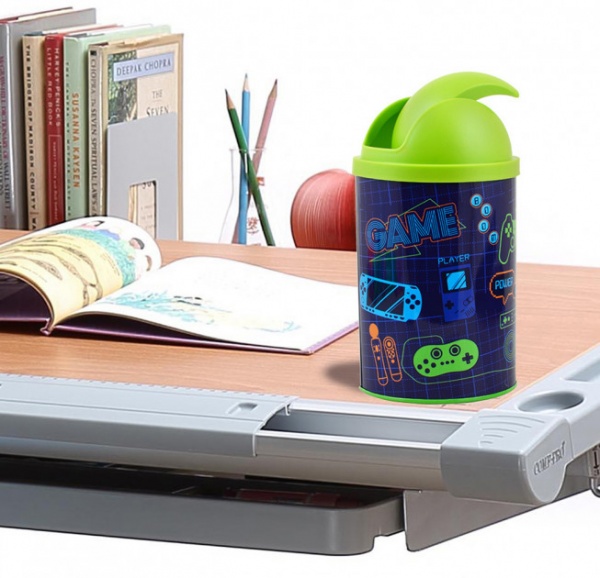 Контейнер для мусора YES металлический Game 707064 разноцветный 