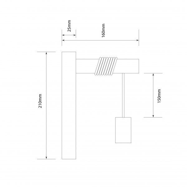 Бра Светкомплект RL 165 1x40 Вт E27 белый/дерево 