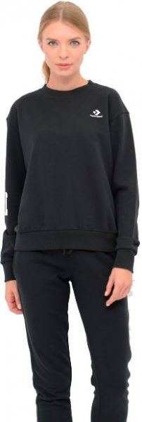 Джемпер Converse EMBROIDERED STAR CHEVRON CREW FT BLACK 10019441-001 р. S черный