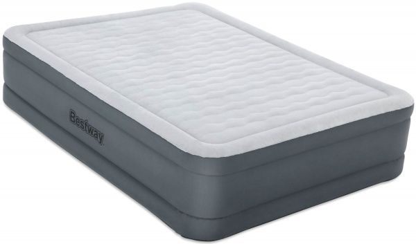 Матрас надувной Bestway Fortech Airbed Queen с двойным электронасосом 203x46 см серый 69075