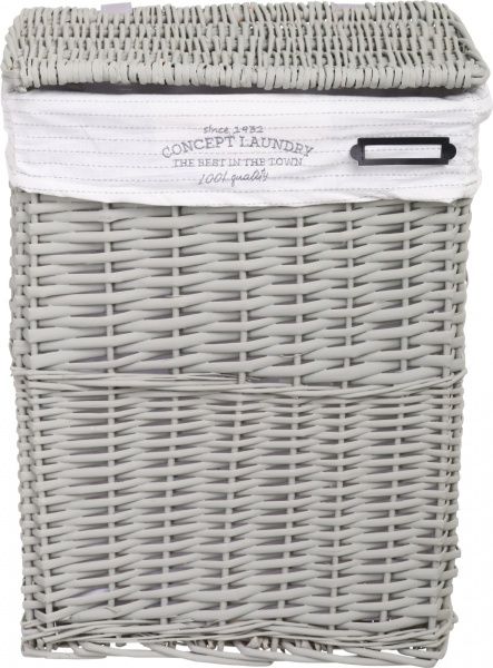 Корзинка плетеная Tony Bridge Basket с текстилем 37х27х48 см HQN20-4AB-2 