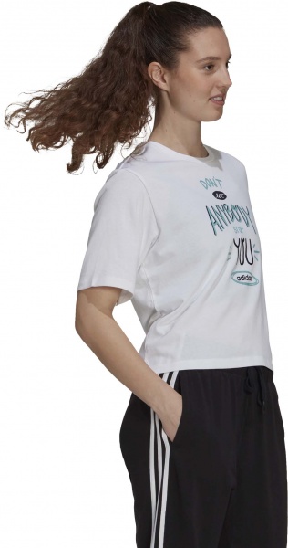 Футболка Adidas W DNT STP G T GS4156 р.XS біло-зелений