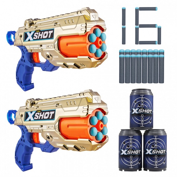 Швидкострільний бластер Zuru X-Shot Excel Reflex 6 Double Golden 36480Z