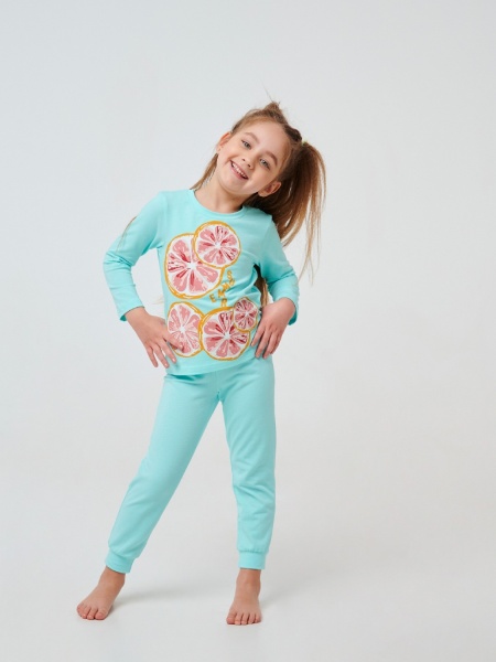 Піжама дитяча для дівчаток Smil р.110 синій 