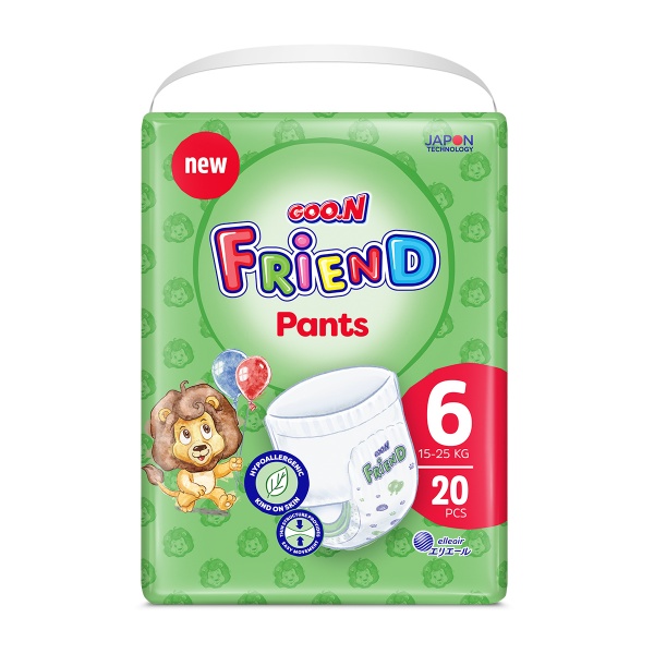 Підгузки-трусики Goo.N Active Baby Friend 6 XXL 15-25 кг 20 шт.