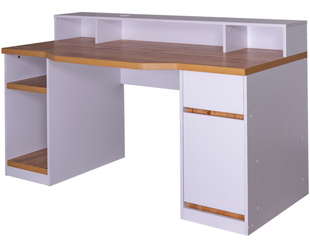 Стол письменный DC Фоджа 750х1550х700 мм нимфея альба/дуб тахо