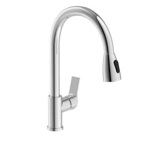 Змішувач для кухні Imprese WITOW з висувним виливом U-вилив, хром
