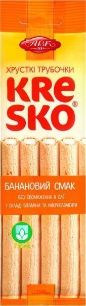 Трубочки АВК банановый вкус 40 г