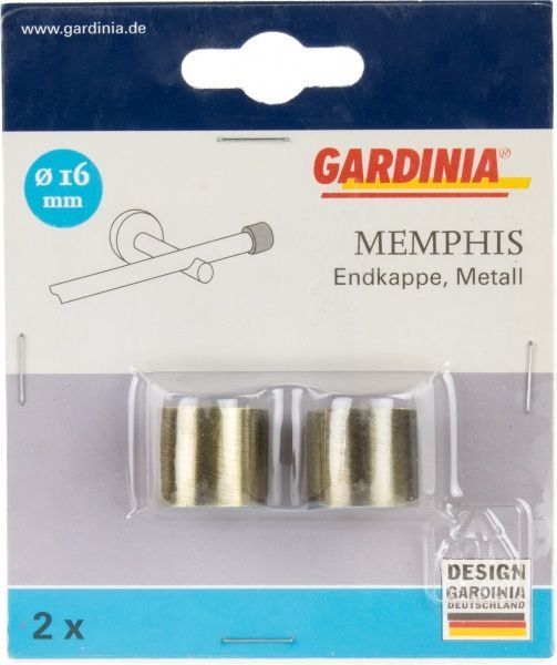 Наконечник Endkappe Gardinia Memphis набірний d16 мм антична латунь 