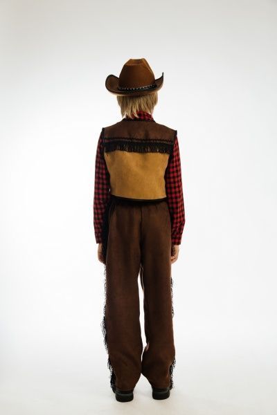 Костюм дитячий карнавальний Ковбой 5-7 років р.122 коричневий 