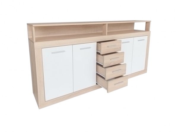 Комод Accord Luna XXL дуб сонома/белый 