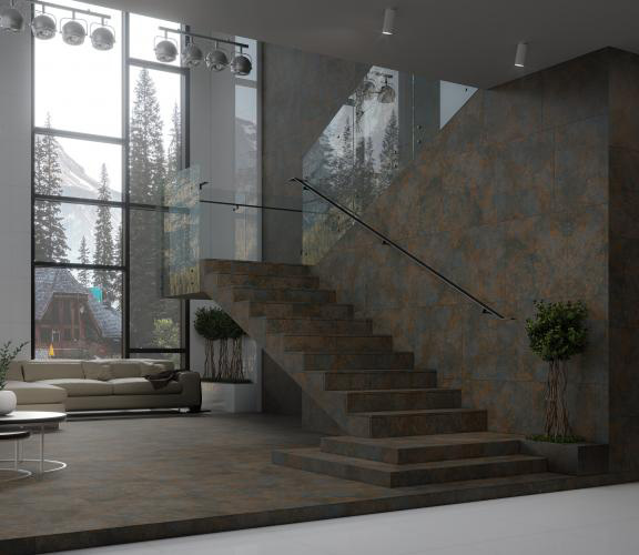 Плитка INTER GRES Rust коричневий 120х60 /55 032 