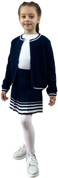 Кофта для девочки ART KNIT Герда синяя р.128-134 синий 