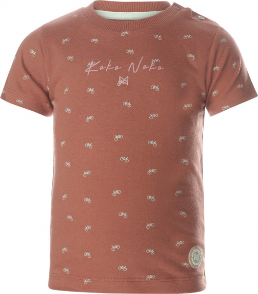 Футболка для мальчиков Koko Noko р.104 ржаво-коричневый T46805-37 