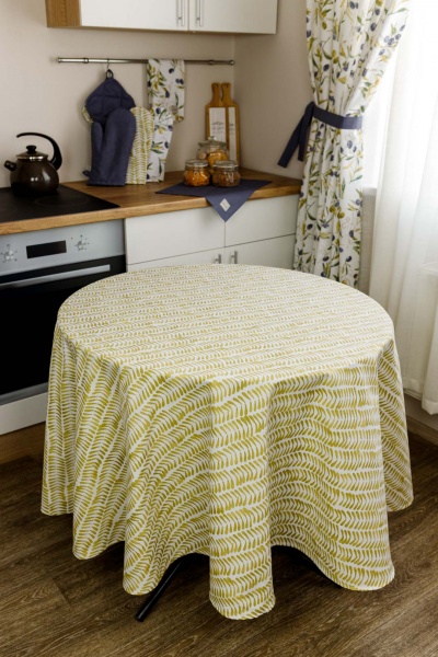 Скатерть Oliva Шафран d200 La Nuit 