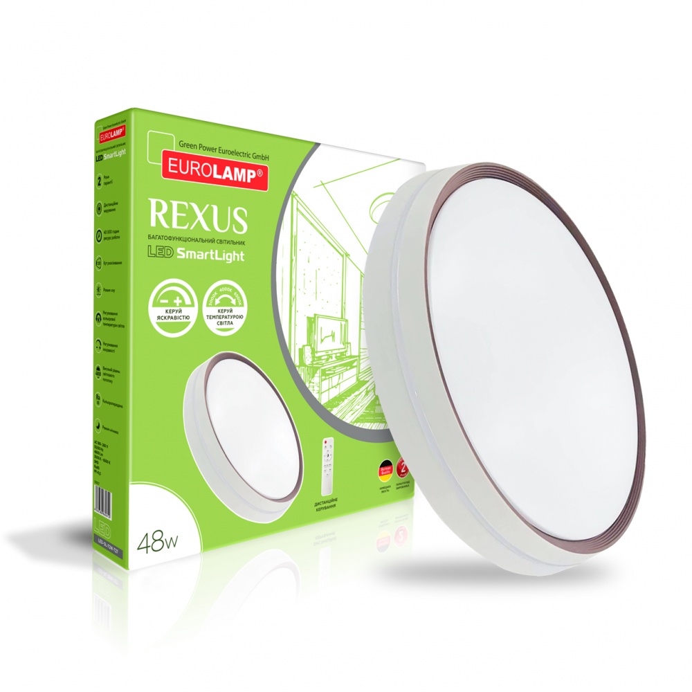 Светильник настенно-потолочный Eurolamp 48 Вт белый LED-SL-48W-T27