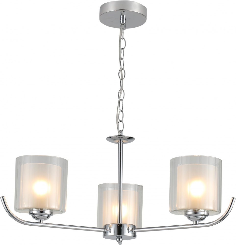 Люстра підвісна Sensio Serpens 3x40 Вт E27 білий/хром ALG-07491/3