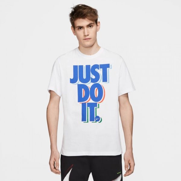 Футболка Nike M NSW SS TEE JDI CK2783-100 L білий