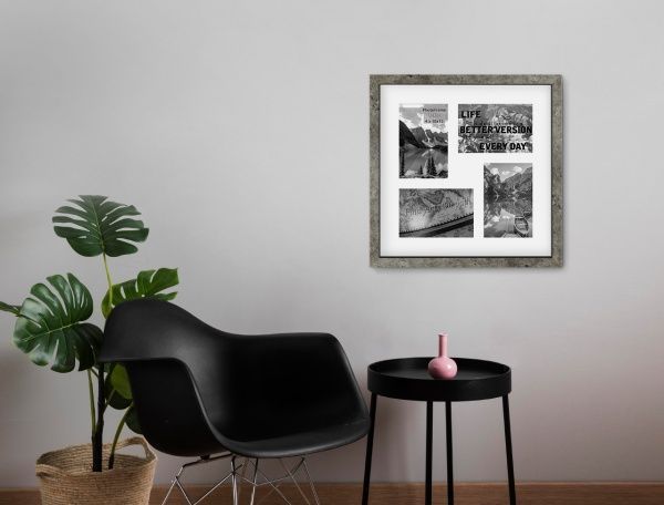 Фоторамка з паспарту SvitArt FKP-4-1913-5A 10x15 см сіро-коричневий 