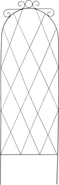 Опора-ограждение 40x121 см черная металл D4.5 / 3.5 / 2.8 мм HY15-24