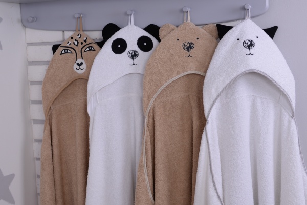 Пелюшка після купання Baby Veres Panda 80x120 см білий 190.04 