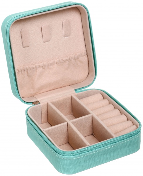 Шкатулка для украшений бирюза 10х10х5 см Minni Miu