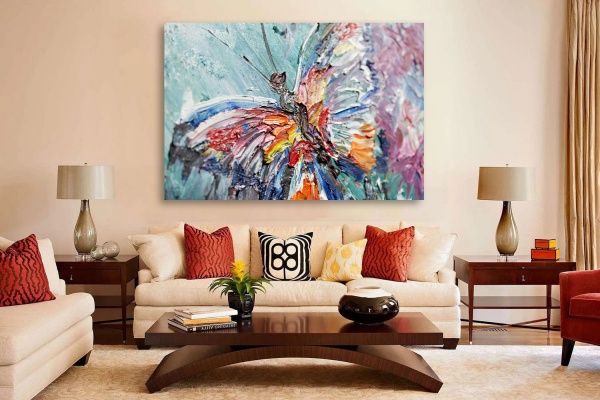 Картина на холсте Бабочка 55x80 см ТЕРРАВОЛ 