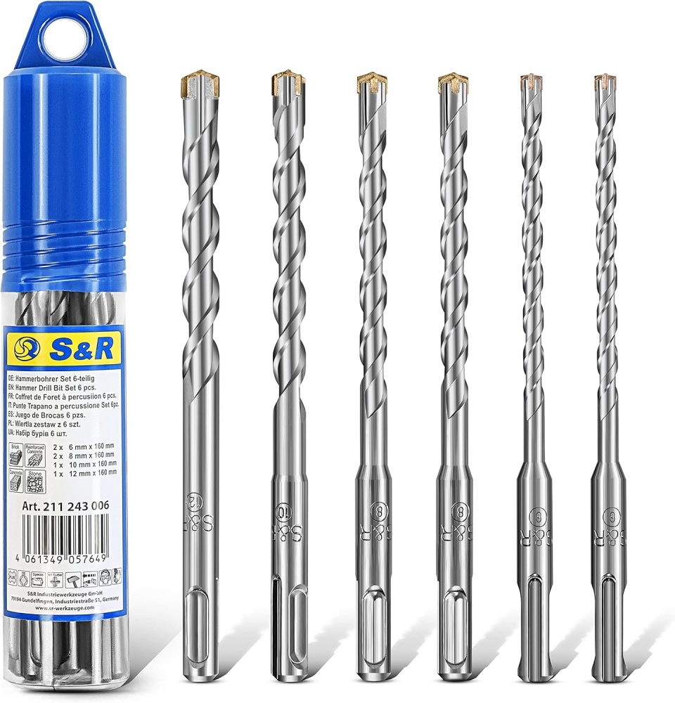 Набор буров S&R SDS-plus 6x160 мм 6 шт. 211243006