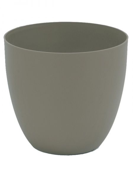 Горщик пластиковий Plastiken Cuenco TES круглий 30 л сірий 